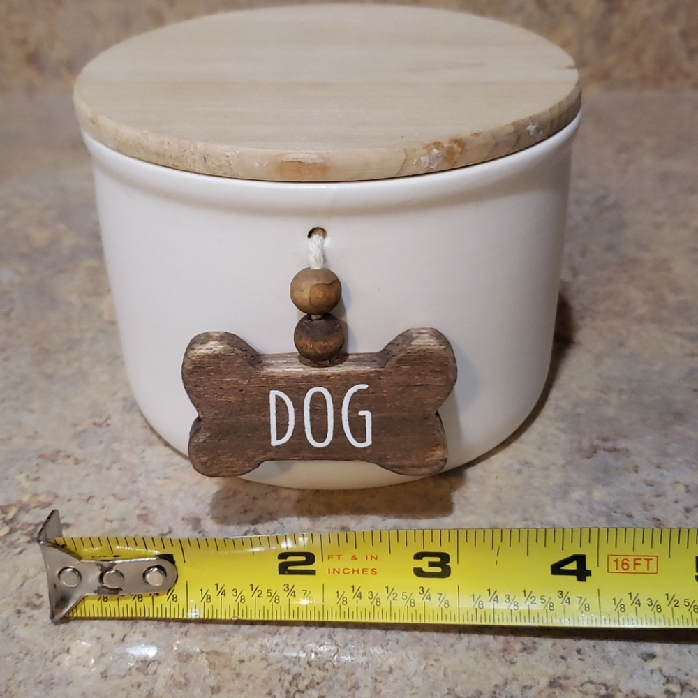 Dog bone ceramic storage container NWT